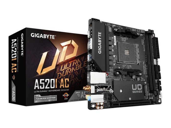GIGABYTE A520I AC Socket AM4 AMD A520 – 4