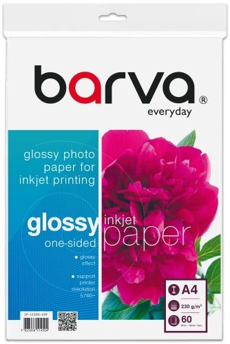 Fotopopierius Barva (IP-CE230-229) Everyday blizgus 230 g/m², A4, 60 lapu
