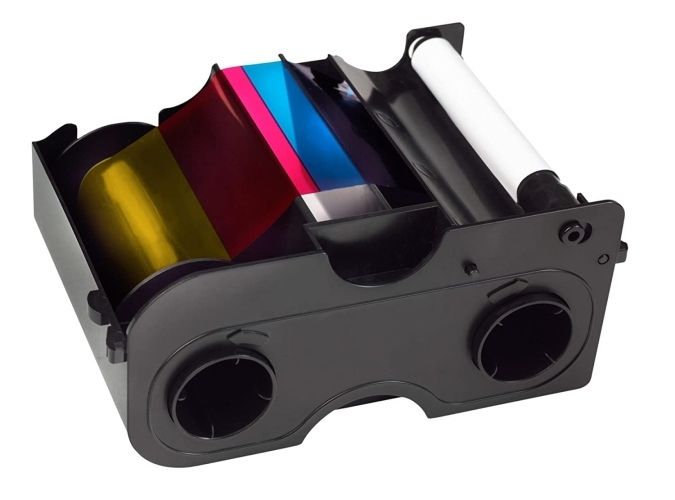 Fargo DTC 4500e (45231) Full-Color Ribbon Cartridge, YMCKOK (600)