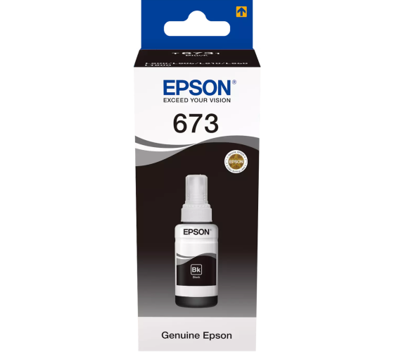 Epson 673BK (C13T67314A) Rašalo papildymo buteliukas, Juoda