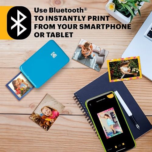 Kodak STEP Momentinis mobilus nuotraukų spausdintuvas spalvotas ZINK 2x3'' 1 ppm, Bluetooth, Mėlyna – 3