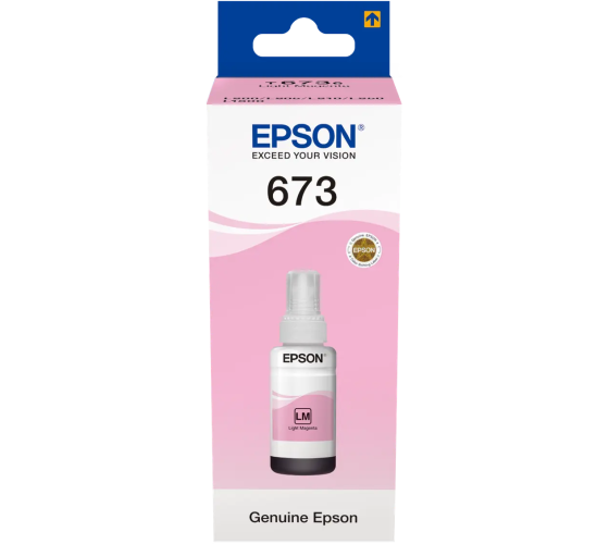 Epson 673LM (C13T67364A) Rašalo papildymo buteliukas, Šviesiai Purpurinė