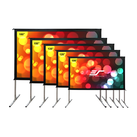 Elite Screens Yard Master 2 Mobile Outdoor screen WV-Dual OMS100H2-DUAL Diagonal 100 "
