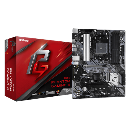 ASRock B550 PHANTOM GAMING 4 Processor family AMD Processor socket AM4  DDR4 DIMM Supported hard dis