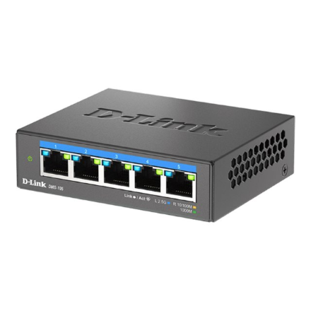 D-LINK DMS-105/E 5-Port 2.5G Multi-Gigabit Desktop Switch D-Link