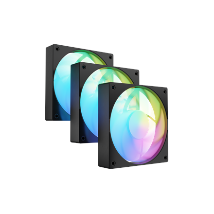 Fury Sai S12 ARGB PWM, 3-pack Fan Black