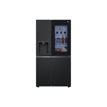LG GSGV81EPLL Refrigerator, Free-standing, Side by Side, E, Height 1.79 m, Net fridge 416 L, Net freezer 219 L, Black LG