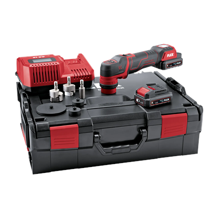 The smart cordless polisher 12 V, rotary and random orbital free-running PXE 80 12-EC/2.5 SET