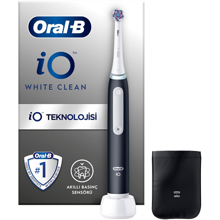 Oral-B iO White Clean Electric toothbrush, Black/White Oral-B
