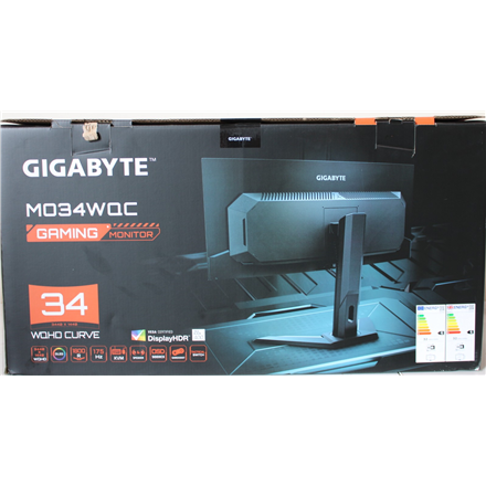 SALE OUT. GIGABYTE MONITOR 34" MO34WQC EK SALE OUT. MO34WQC EK1 34 "