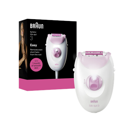 Braun Epilator Silk-épil 3 SE3-000 Number of power levels 1
