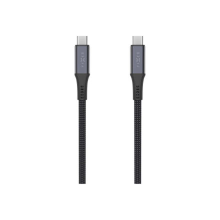 Fixed Braided Cable USB-C/USB-C, 2m, USB4 gen2 20Gbps, 4K 60Hz, 240W FIXDBP-CC2-GR