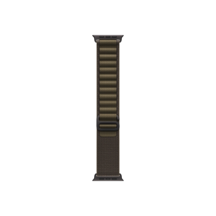 APPLE 49mm Dark Olive Alpine Loop - Small - Black Titanium Finish Apple