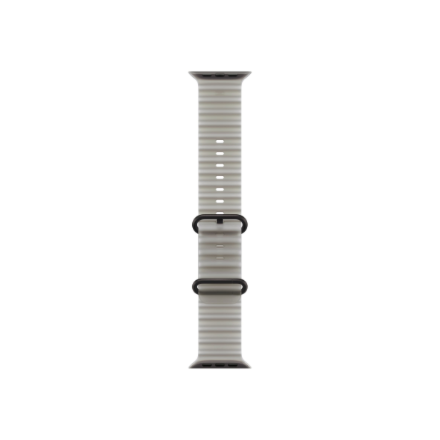 APPLE 49mm Translucent Grey Ocean Band - Black Titanium Finish Apple