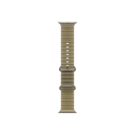 APPLE 49mm Translucent Kelp Ocean Band - Natural Titanium Finish Apple