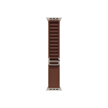 APPLE 49mm Burgundy Alpine Loop - Medium - Natural Titanium Finish Apple