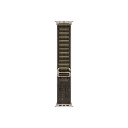 APPLE 49mm Dark Olive Alpine Loop - Small - Natural Titanium Finish Apple