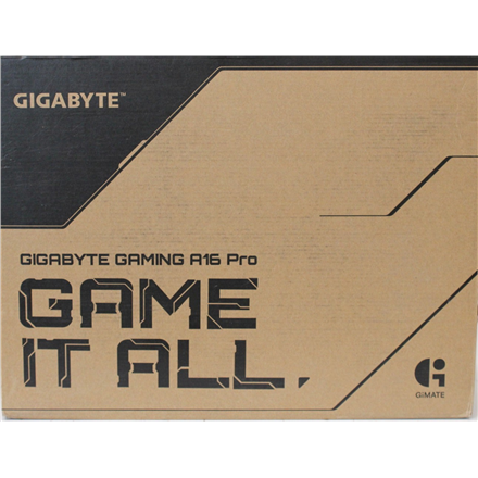 SALE OUT. Gigabyte GAMING A16 PRO DYHG5EECC4SH 16" QHD+ i7-240H/32GB/1TB/RTX 5080/Win11 Home/ENG kbd/2Y Warranty Gigabyte A16 Pro Gaming DYH Titanium Black