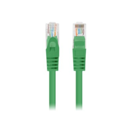 Lanberg Patchcord CAT.6 UTP 0.5M fluke passed 10-pack, Green PCU6-20CC-0050-G