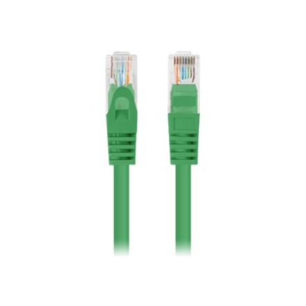 Lanberg Patchcord CAT.6 UTP 1M fluke passed 10-pack, Green PCU6-20CC-0100-G