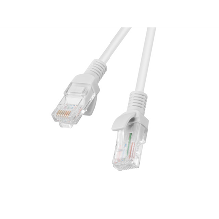 Lanberg Patchcord CAT.5E UTP 1M fluke passed 10-pack, Grey PCU5-20CC-0100-S