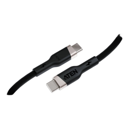 Aten 240W USB-C to USB-C Braided Charging Cable, 1 m 2L-3101P240 USB-C to USB-C