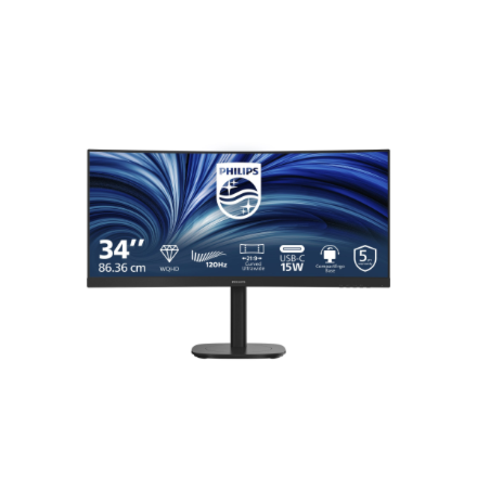 PHILIPS Curved Business Monitor 34B2N3500C/00 34" 3440x1440/21:9/350cd/m²/4ms/HDMI DisplayPort USB Audio Out Philips