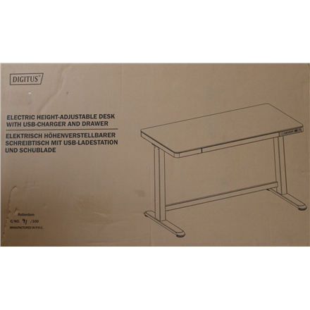 SALE OUT. Digitus Electric Height Adjustable Desk Height adjustment 72 - 121 cm