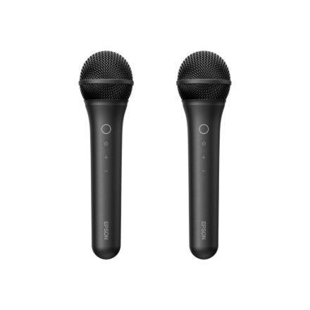 Epson ELPKM01 Wireless Karaoke Microphone Pair, Black