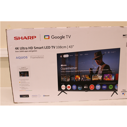 SALE OUT. Sharp 43HL4265E 43" (108cm) 4K Ultra HD Google TV, Dolby Vision, Dolby Atmos SALE OUT. Sharp 43HL4265E 43