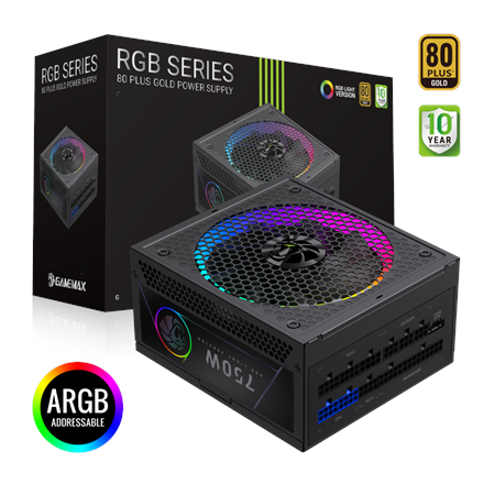 Gamemax PSU RGB 750G 750 W