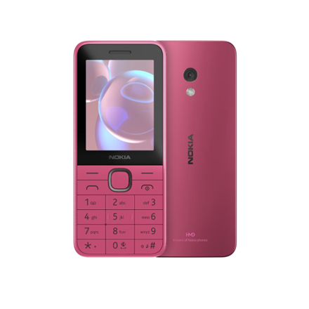 Nokia 225 4G (2024) | Pink | 2.4 " | 128 MB | 64 MB | Dual SIM | Bluetooth | 5.0 | USB version USB T