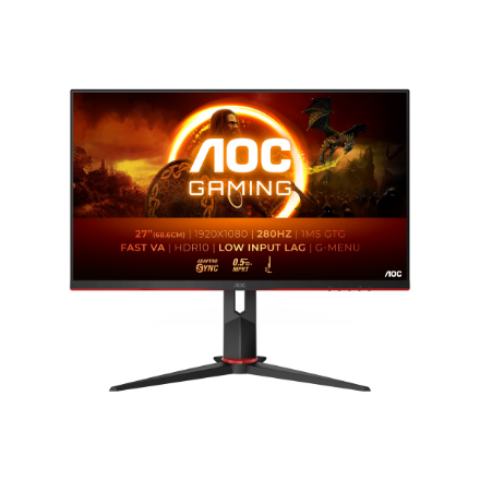 AOC 27G2ZN3/BK | 27 " | VA | FHD | 16:9 | 280 Hz | 1 ms | 1920 x 1080 pixels | 300 cd/m² | HDMI por