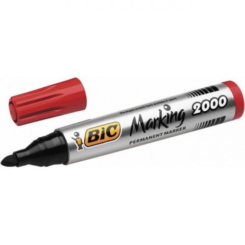 Bic Permanentinis žymeklis Eco 2000 2-5 mm, raudonas, 1 vnt. 000033