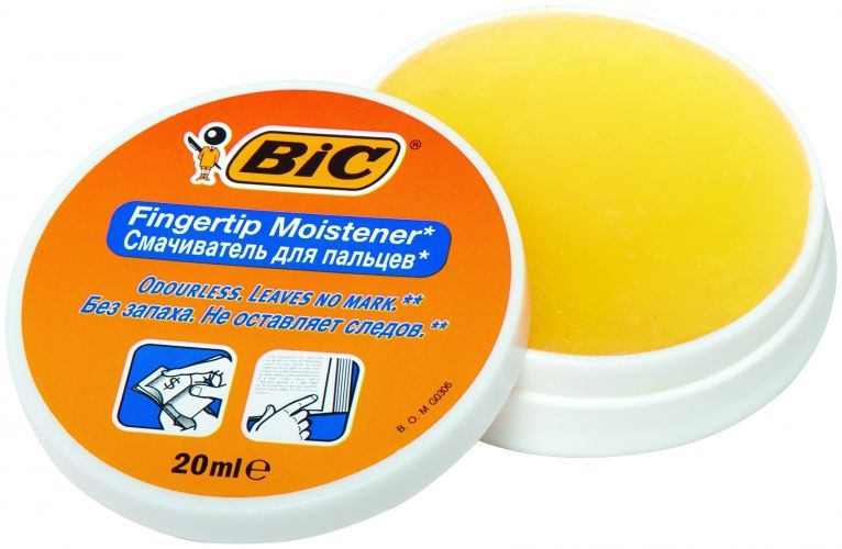 Bic Buhalterinis pirštų drėkiklis Fingertip Moistener 20 ml, pakuotėje 6 vnt 897178