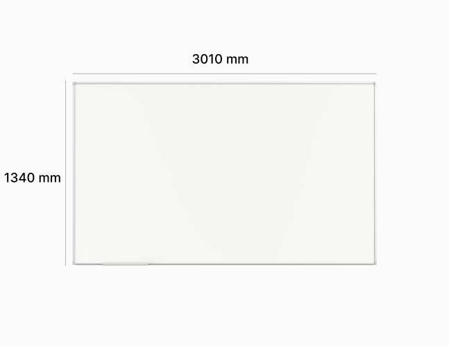 Projekcijos ir sauso valymo rašymo lenta 3010 x 1340 mm TK-Team