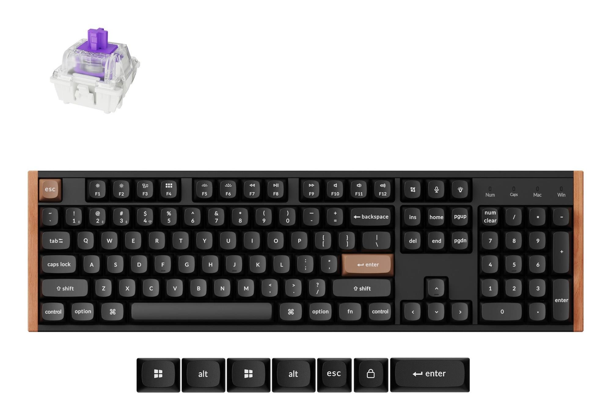 KEYBOARD WRL K10 HE SPECIAL ED/BLACK K10H-F1 KEYCHRON