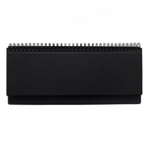 Horizontalus stalo kalendorius Memo PVC 2024m. juodas